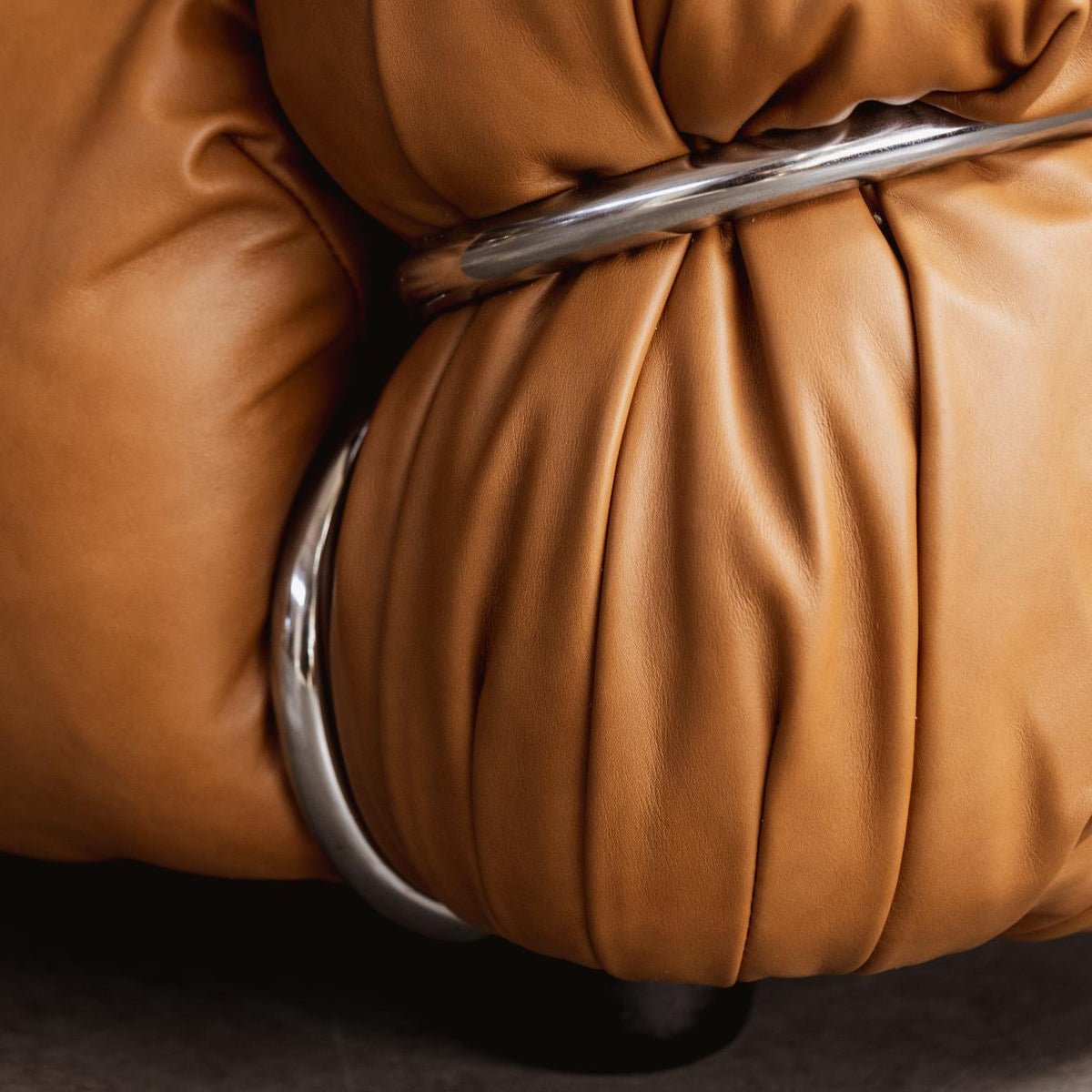 Gianfranco Frattini "Sesann" Sofa for Cassina, Cognac Leather, 1969