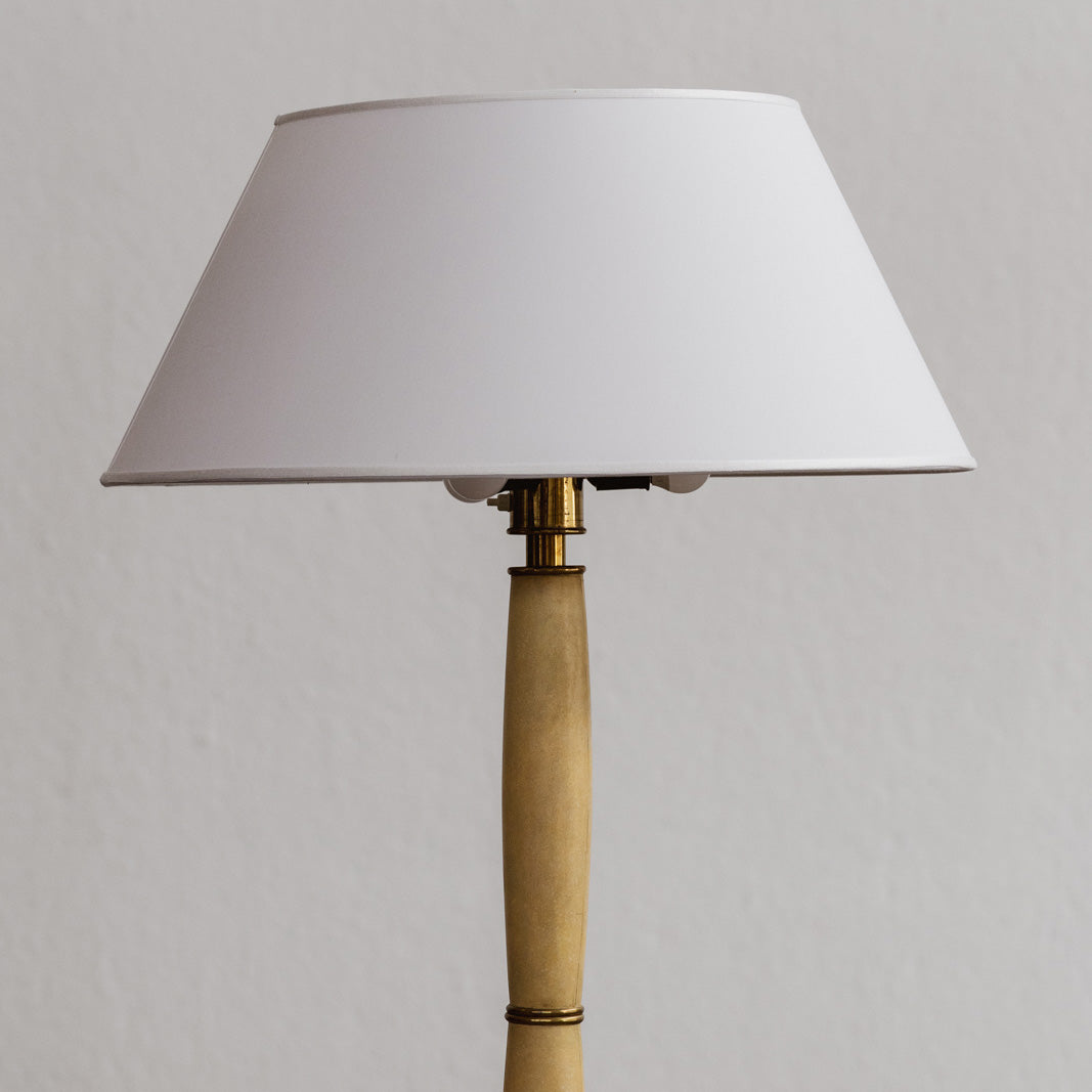 Paolo Buffa Floor Lamp in Parchement and Wood, 1952