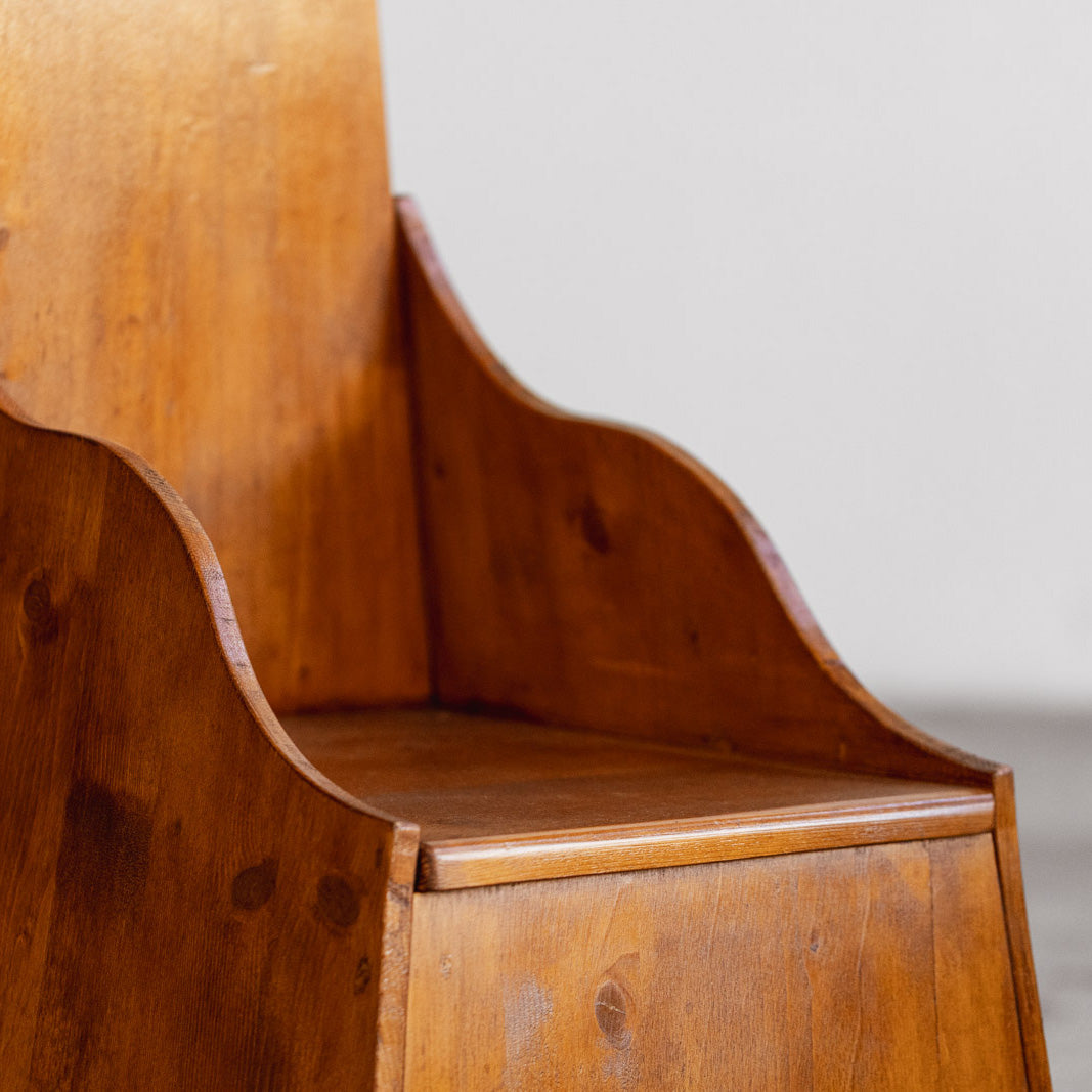Mario Ceroli "Fratina" Sculptural Chairs for Poltronova, 1972
