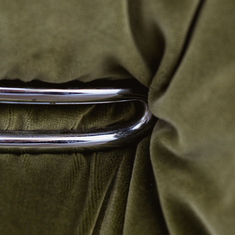 Afra & Tobia Scarpa "Soriana" Sofa for Cassina, Green Velvet, 1969