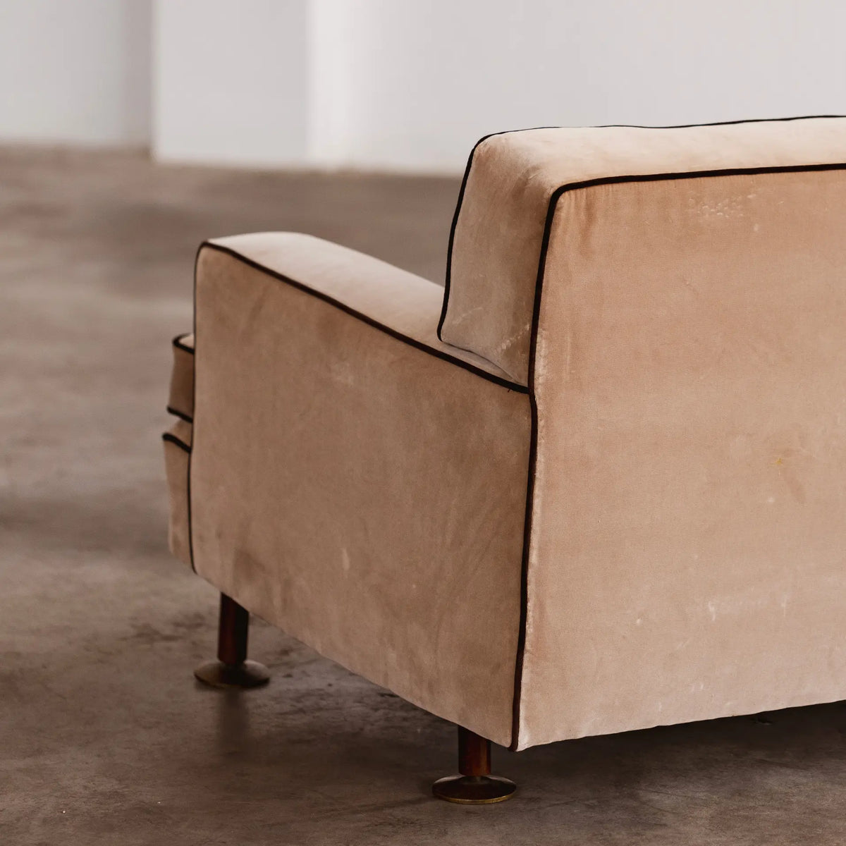 Marco Zanuso "Square" Sofa for Arflex, camel velvet, 1962