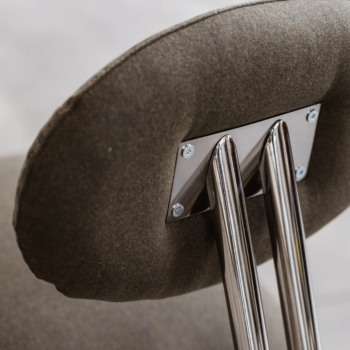 Modernist Lounge Chairs, Green Wool, 1970