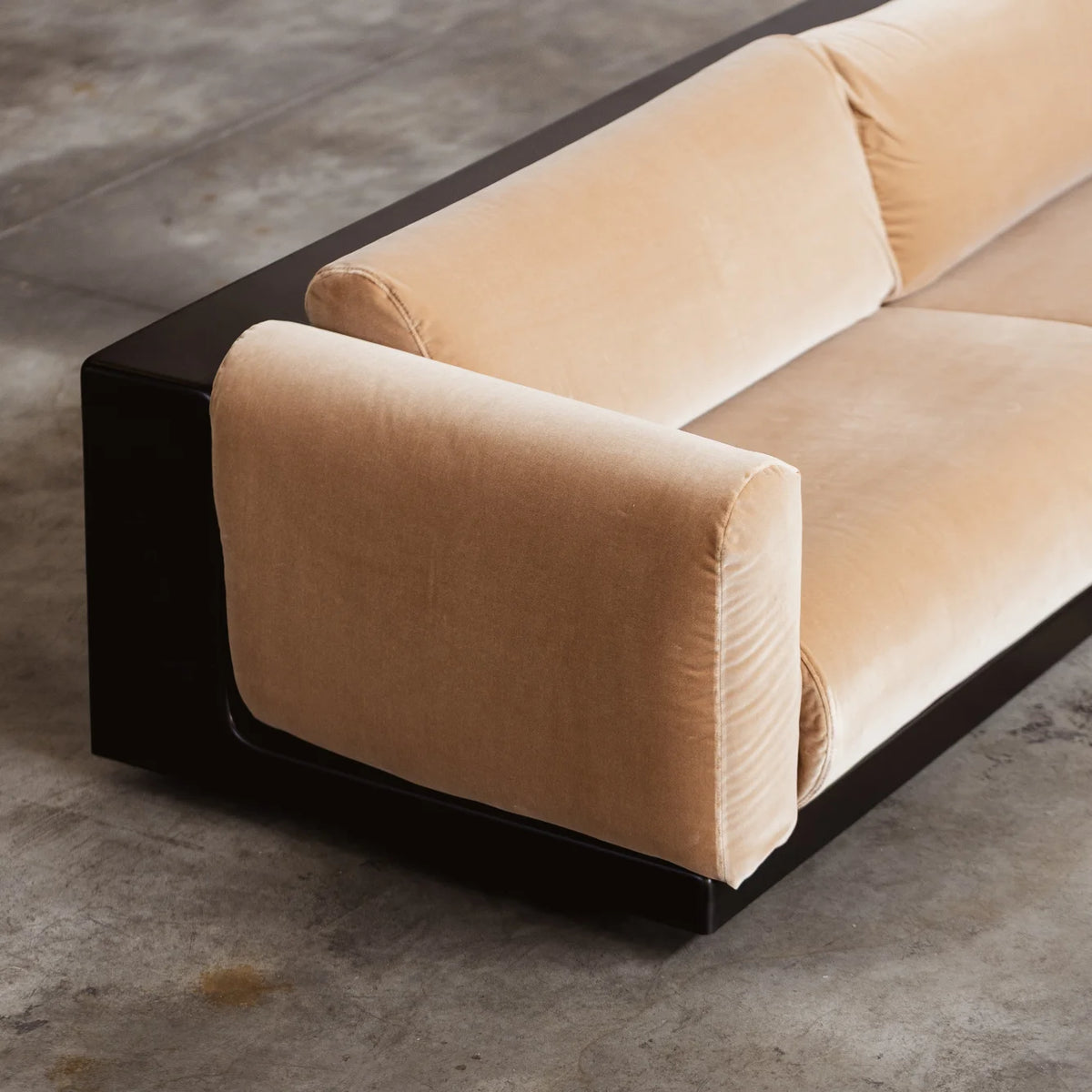 Cini Boeri "Gradual System" Sofa for Gavina, Camel Velvet, 1970