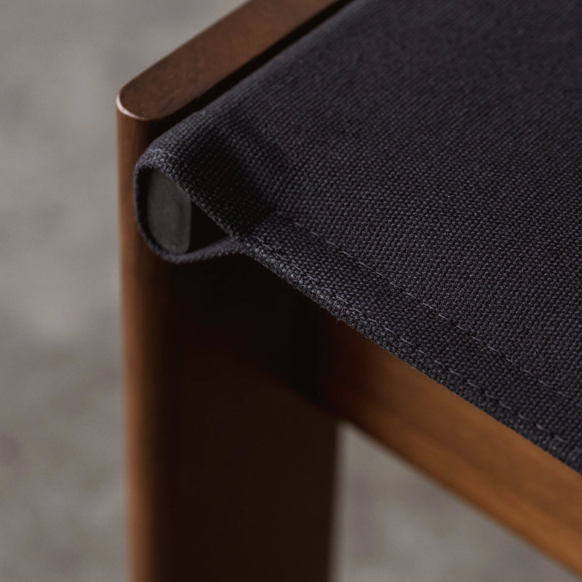 Afra & Tobia Scarpa "Monk" Dining Chairs for Molteni, Black Canvas, 1974