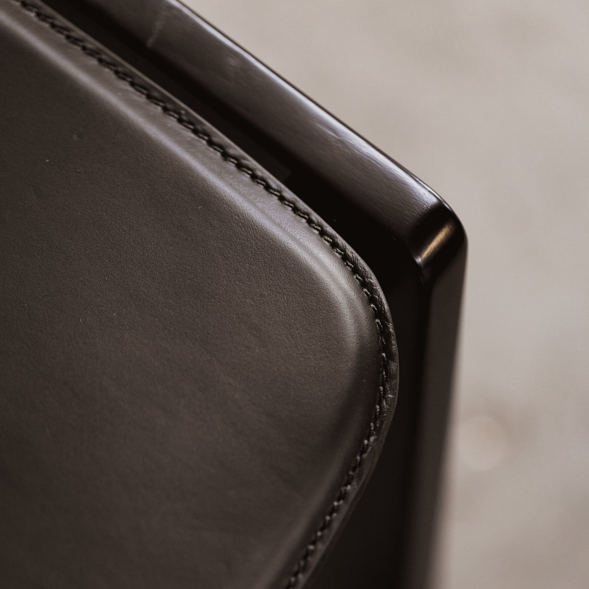 Afra & Tobia Scarpa "121" Dining Chairs for Cassina, Total black, 1965