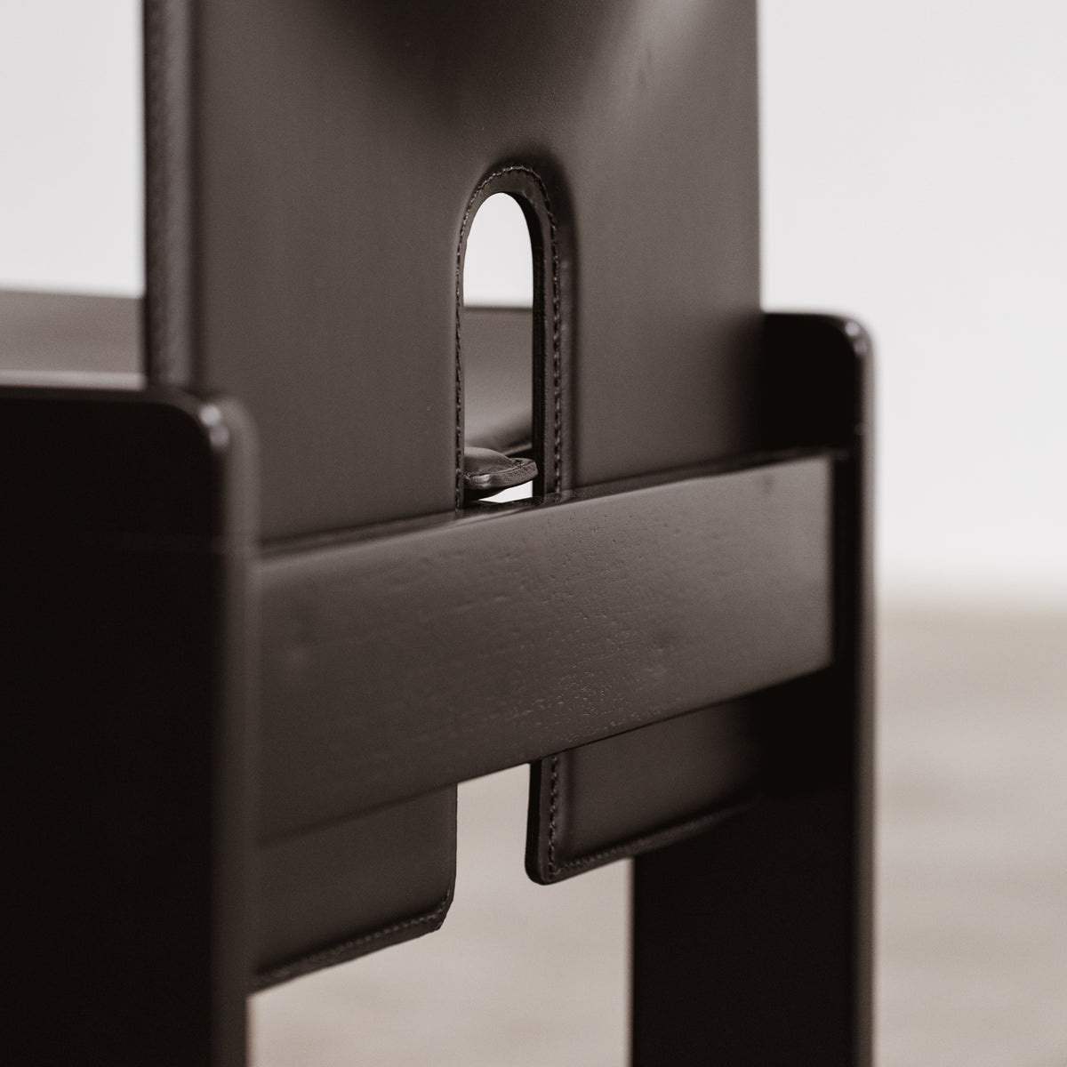 Afra & Tobia Scarpa "121" Dining Chairs for Cassina, Total black, 1965
