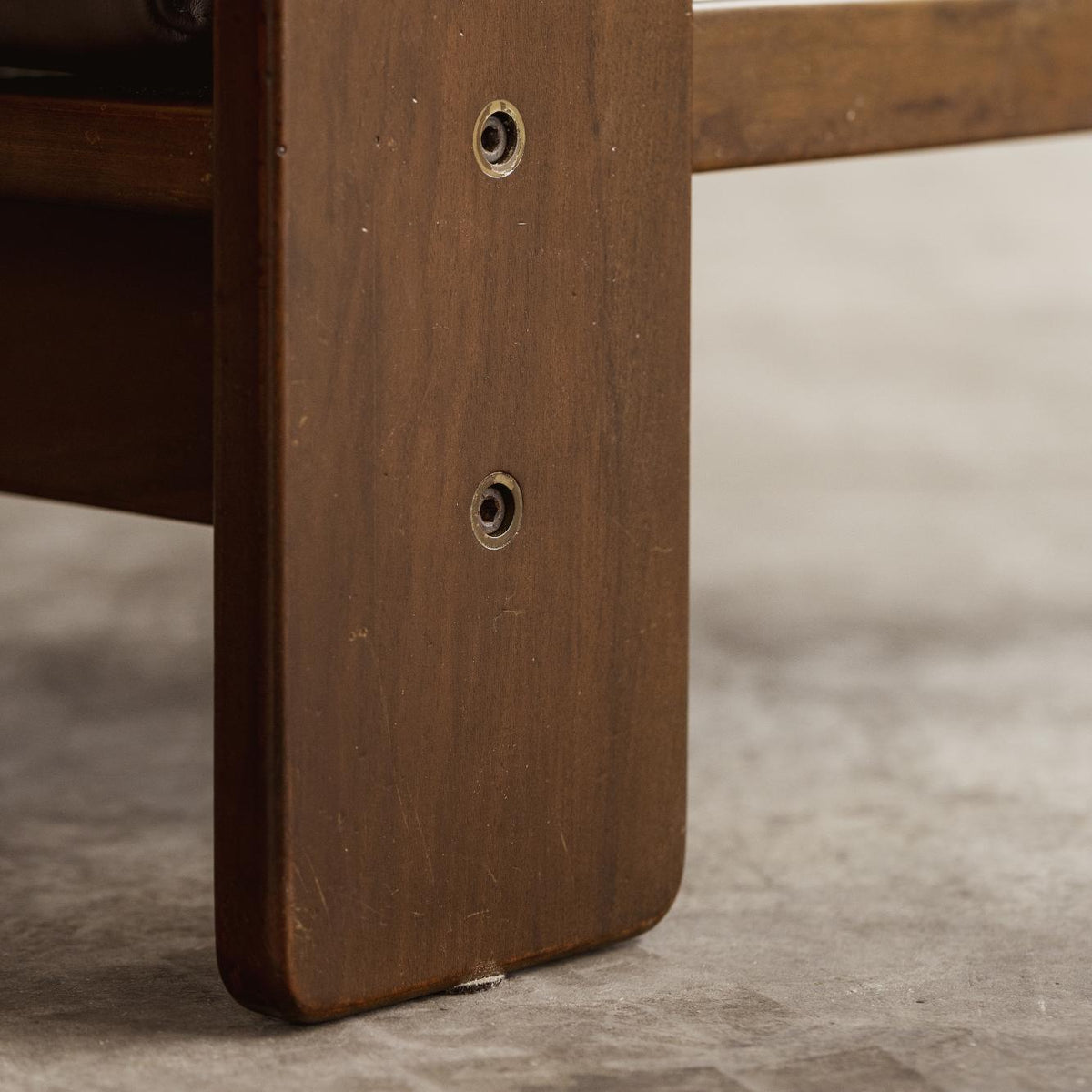 Afra & Tobia Scarpa "Bastiano" Sofa for Gavina, brown leather, 1962