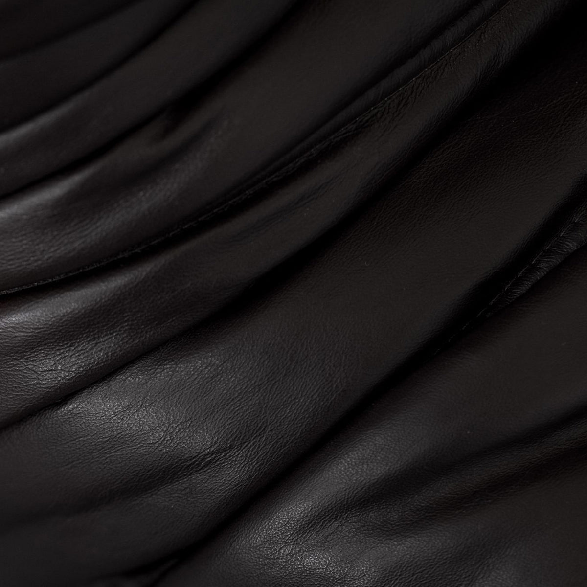 Michel Ducaroy "Togo" Modular Sofa for Ligne Roset, Black Leather, 1973