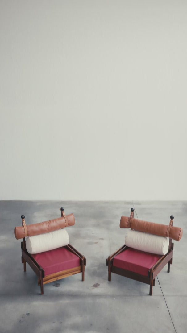Sergio Rodrigues "Tonico" Lounge Chairs for Meia Pataca, 1963, Set of 2