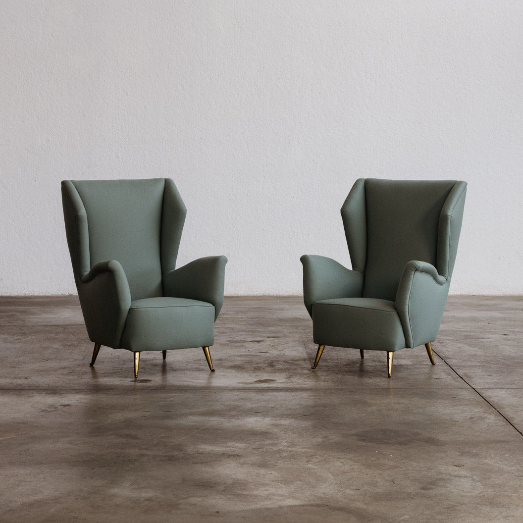 Gio Ponti Armchairs for ISA Bergamo, Italy, 1952