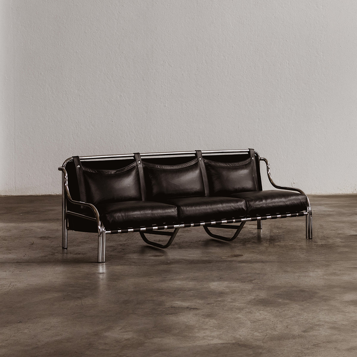 Gae Aulenti “Stringa” Three-seater Sofa for Poltronova, 1962