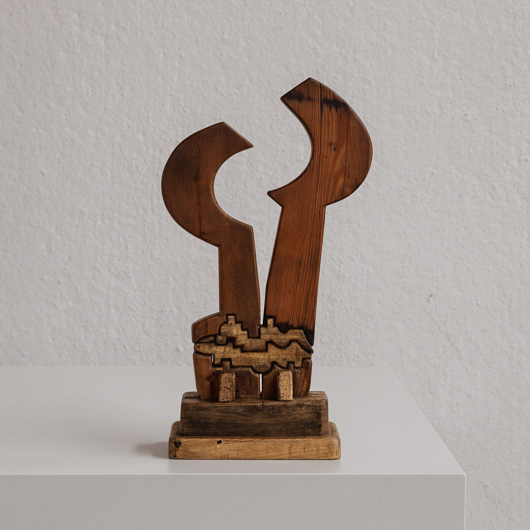 Abstract Wooden Sculpture, Italy, 1990s