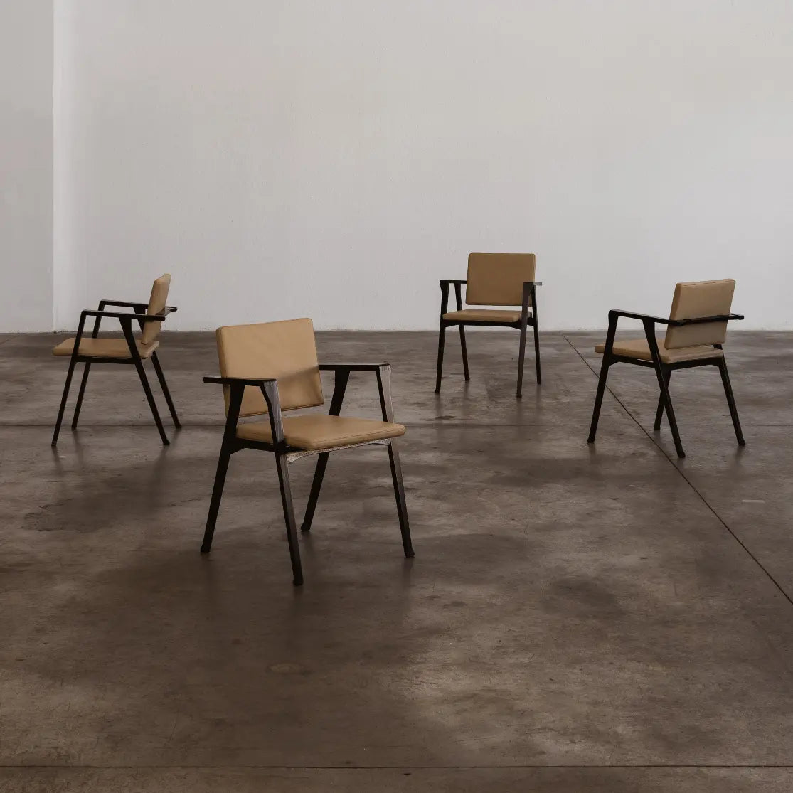 Franco Albini 832 "Luisa" Armchairs for Poggi, 1953
