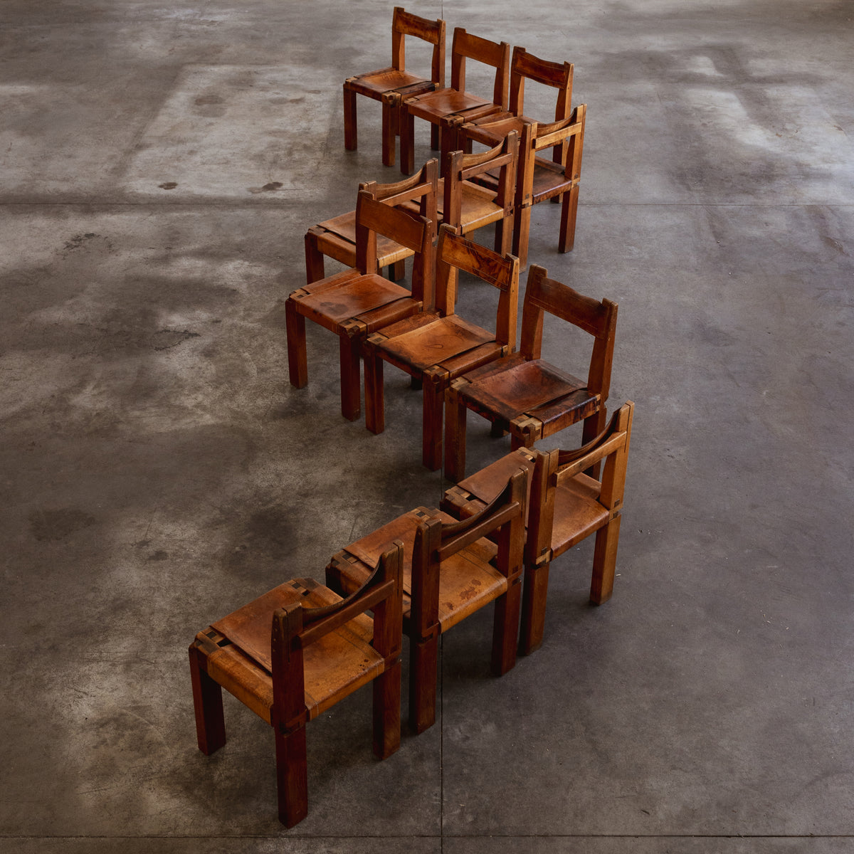 Pierre Chapo "S11" Dining Chairs for Atelier Pierre Chapo, 1966