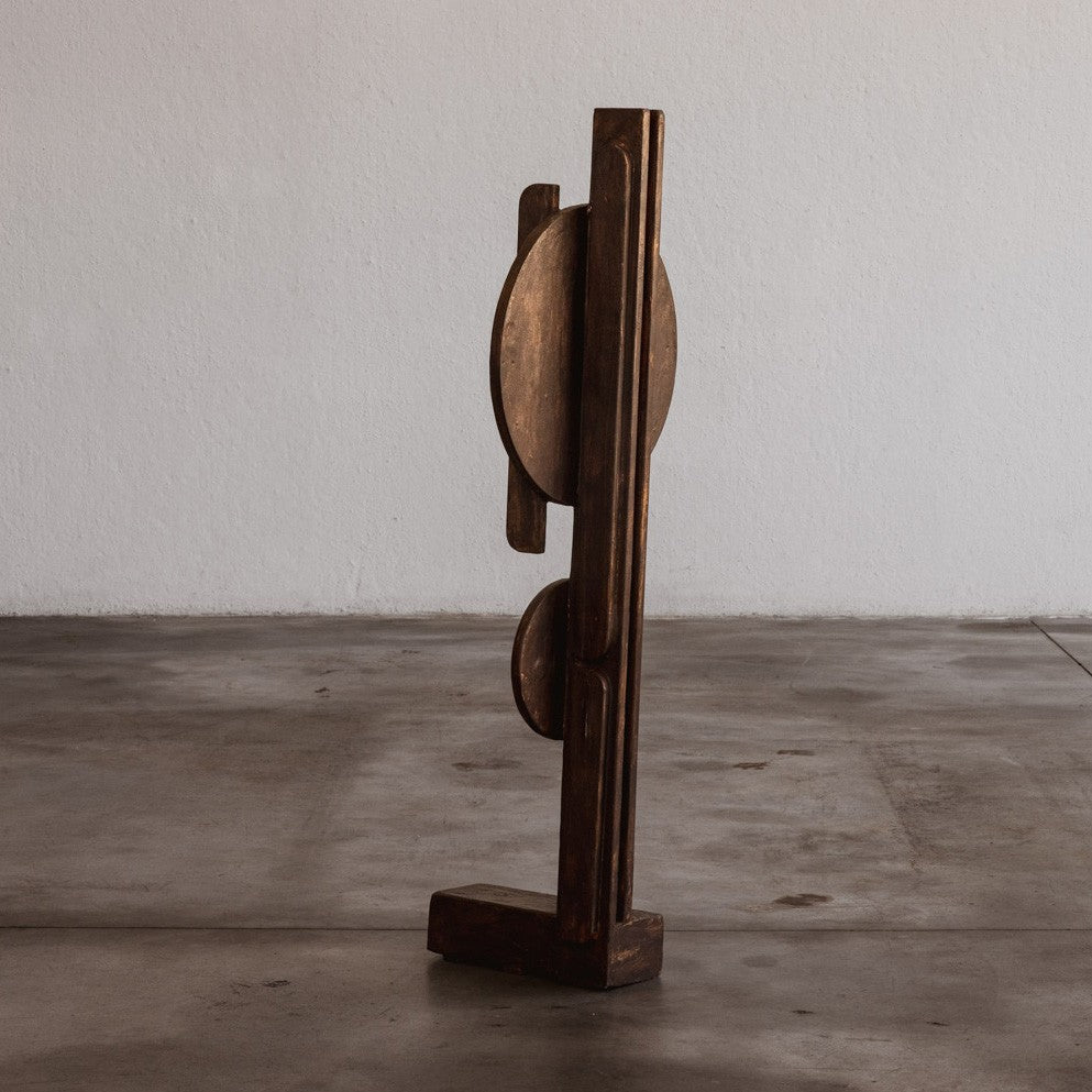 Aldo Guarnieri Sculptural Totem, Varnished Wood, 1970