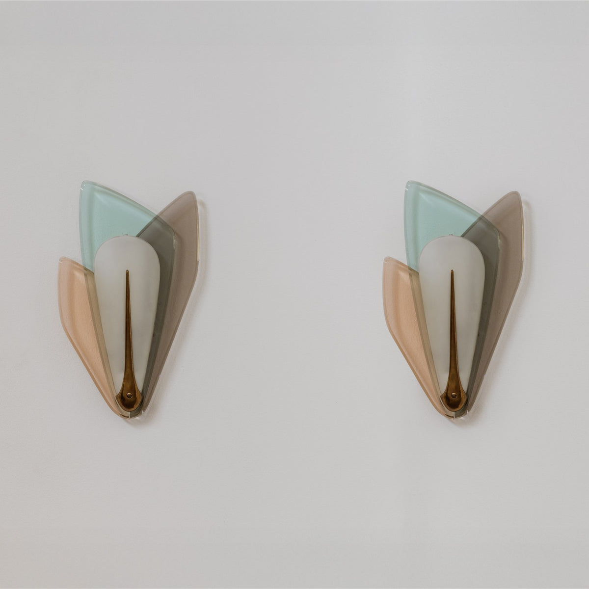 Max Ingrand Sconces for Fontana Arte, 1955