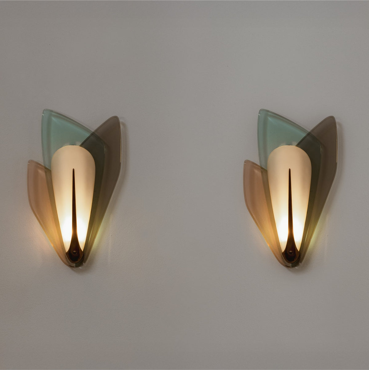 Max Ingrand Sconces for Fontana Arte, 1955