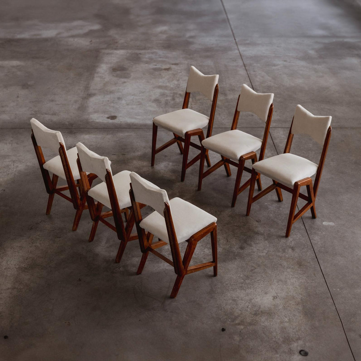 Luigi Scremin dining chairs for Fratelli Scremin, 1950
