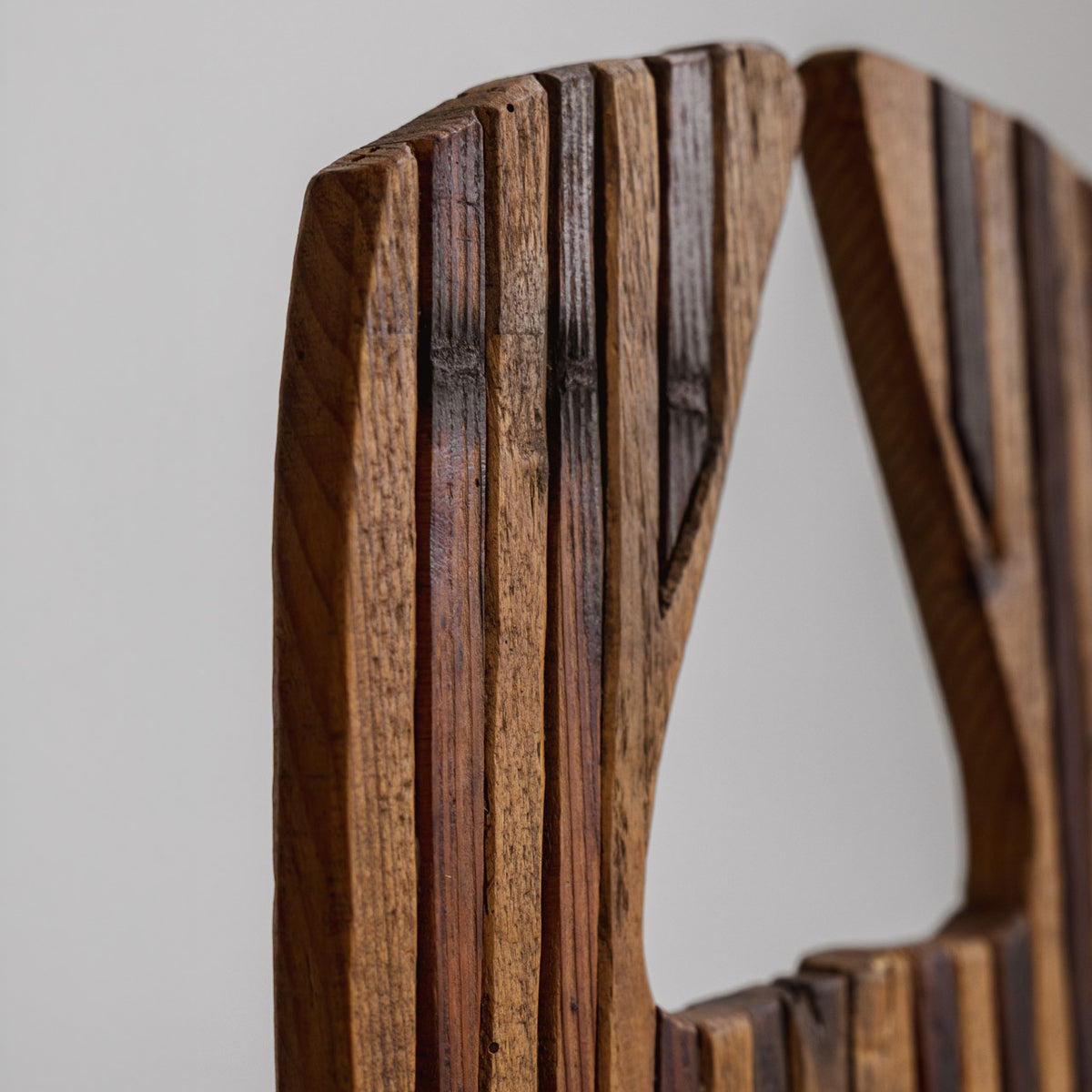 Brutalist Abstract Wooden Sculpture, Italy, 1970s