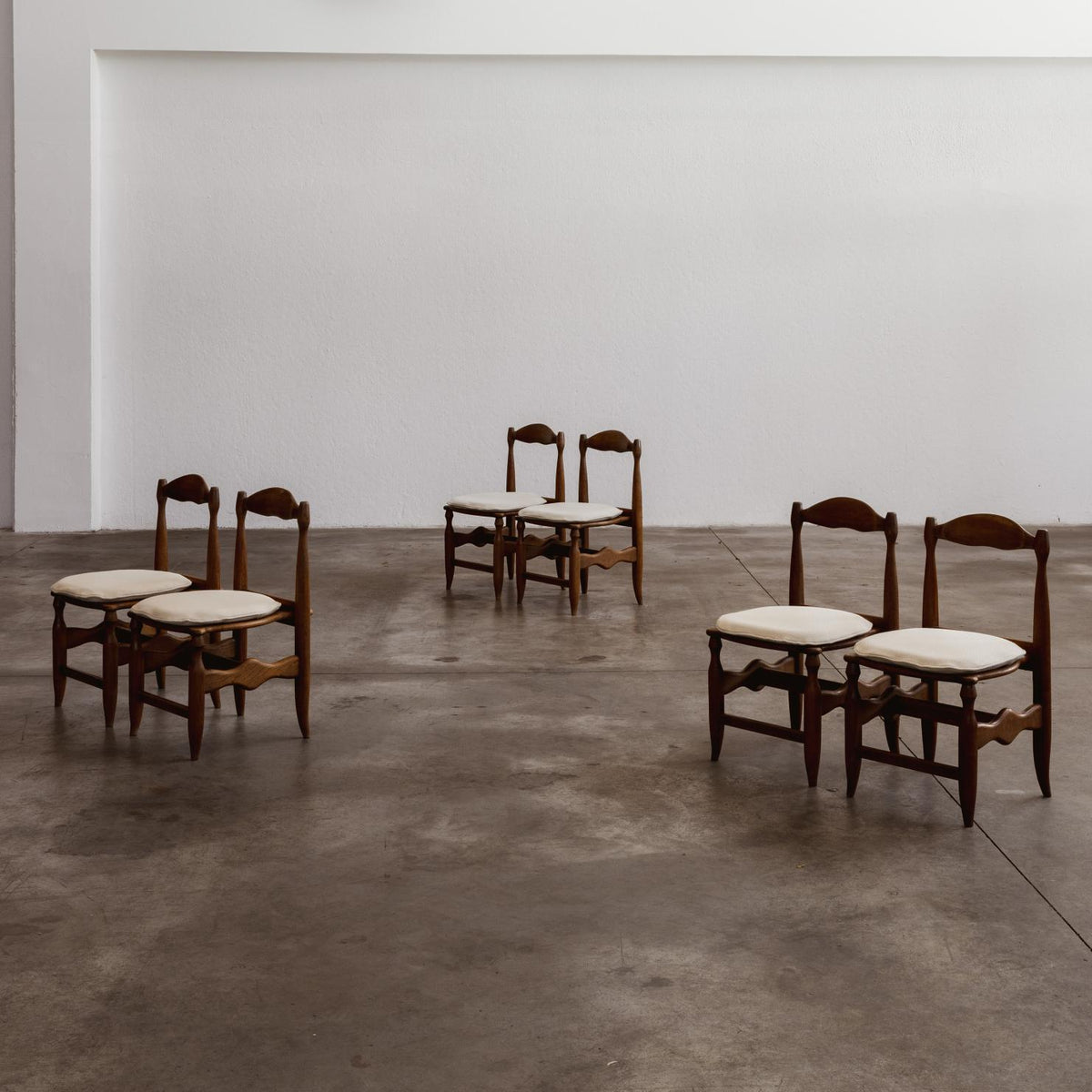 Guillerme et Chambron "Charlotte" Dining Chairs for Votre Maison, 1966