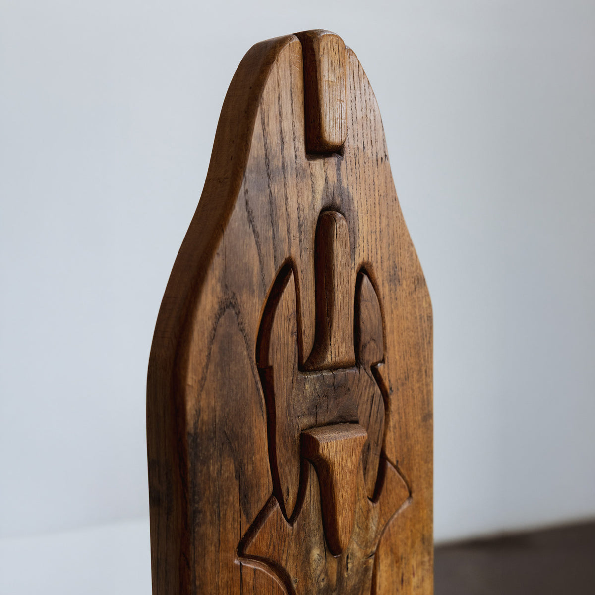 Primitive figural wooden sculpture, Italy, 1970s