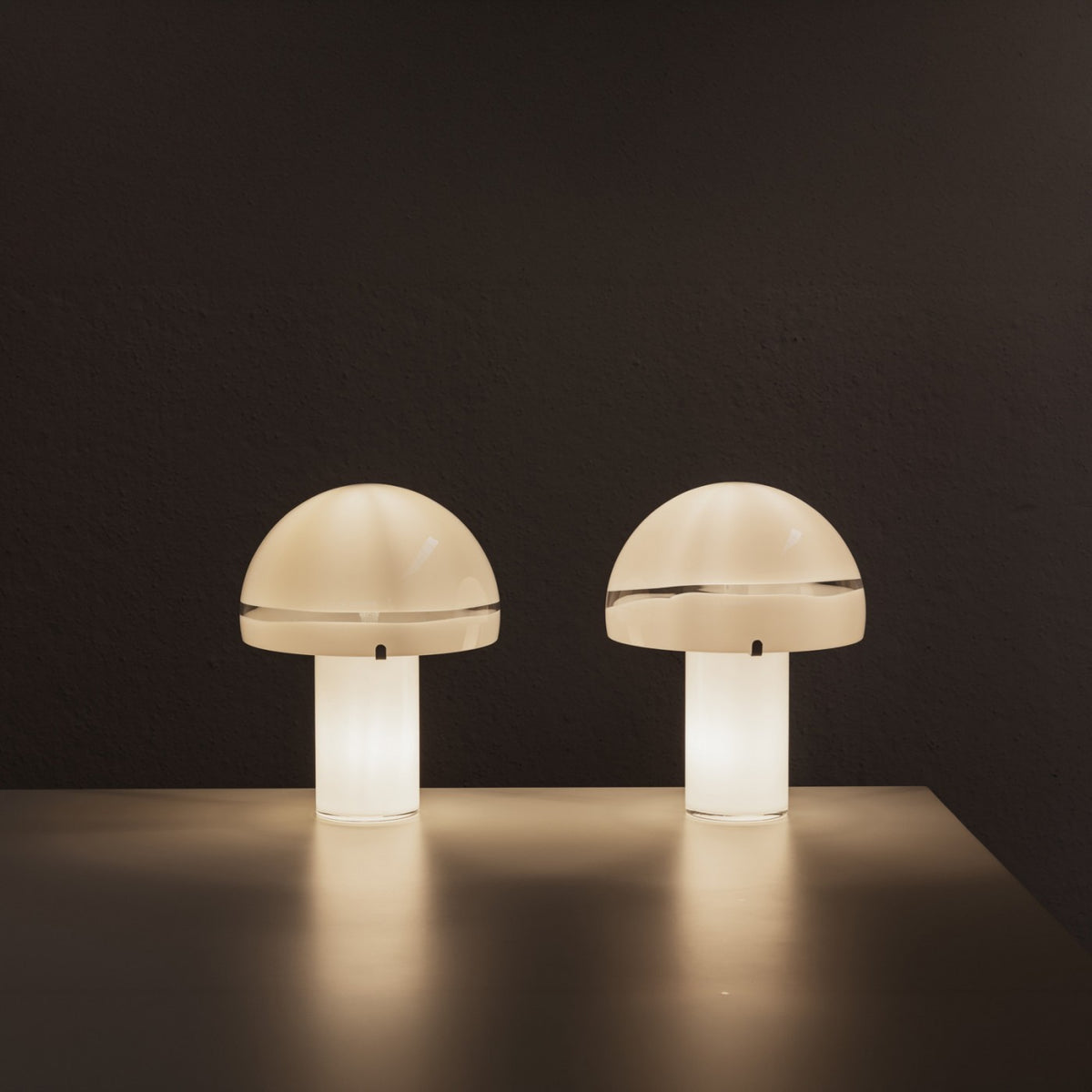 Carlo Nason "LT 907" Table Lamps for Mazzega, Italy, 1960s, Set of 2