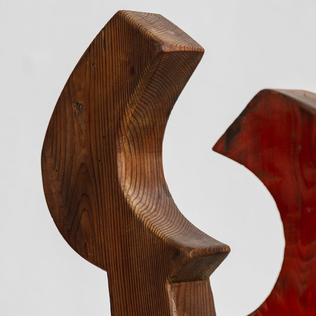 Abstract Wooden Sculpture, Italy, 1990s