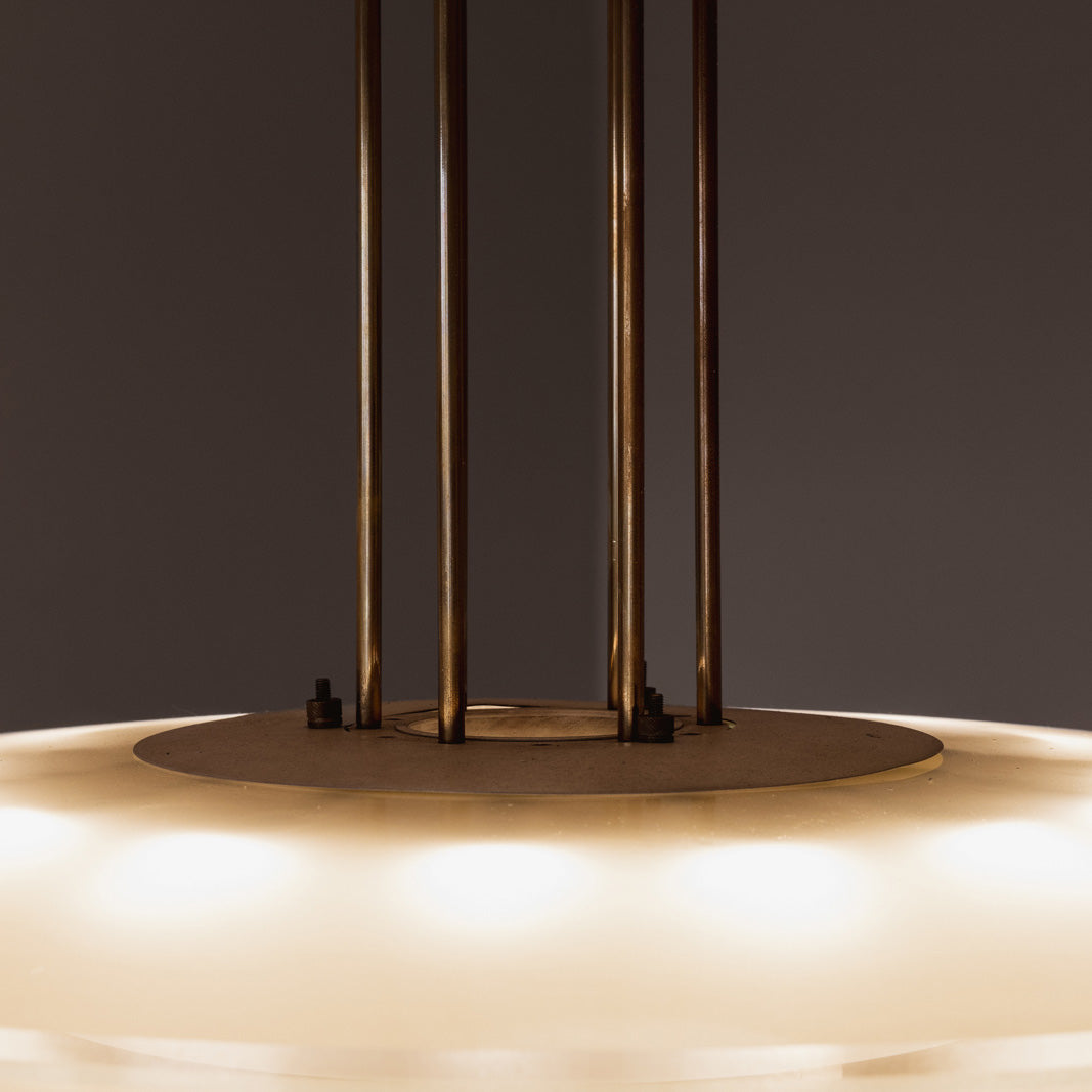 Max Ingrand “1498” Ceiling Lamp for Fontana Arte, 1955