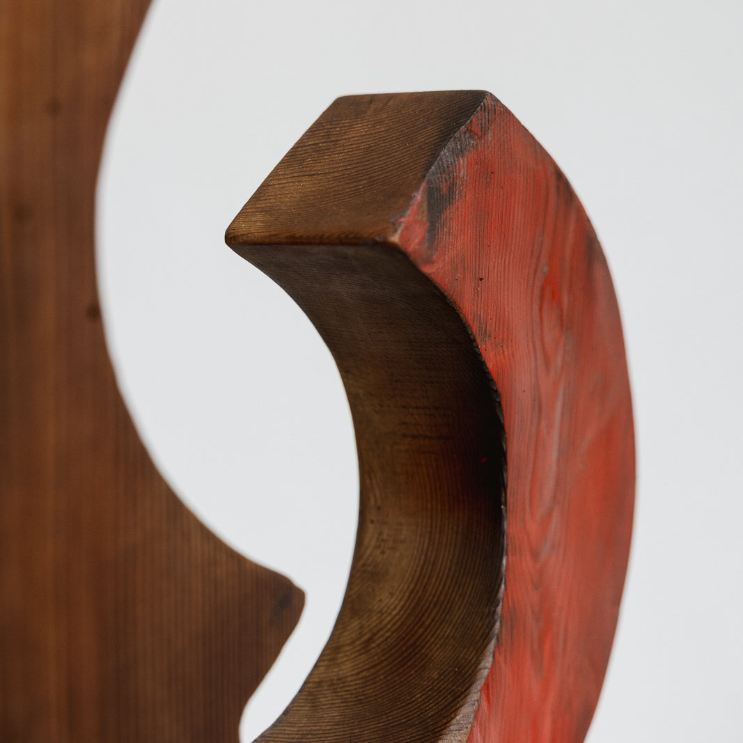 Abstract Wooden Sculpture, Italy, 1990s