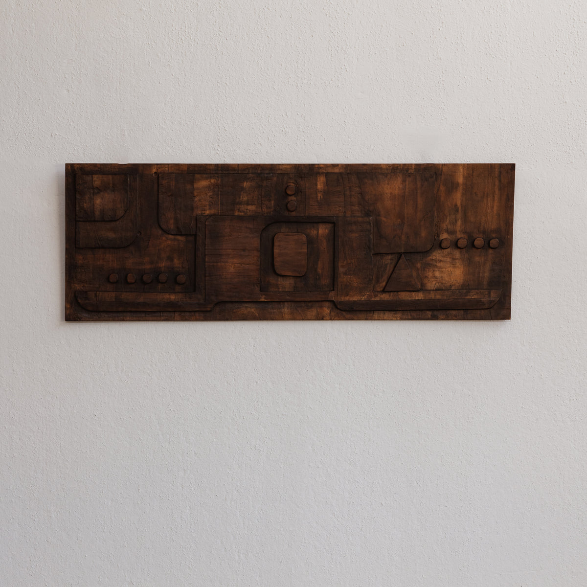 Nerone & Patuzzi Sculptural Wooden Wall Panel for NP2, 1973