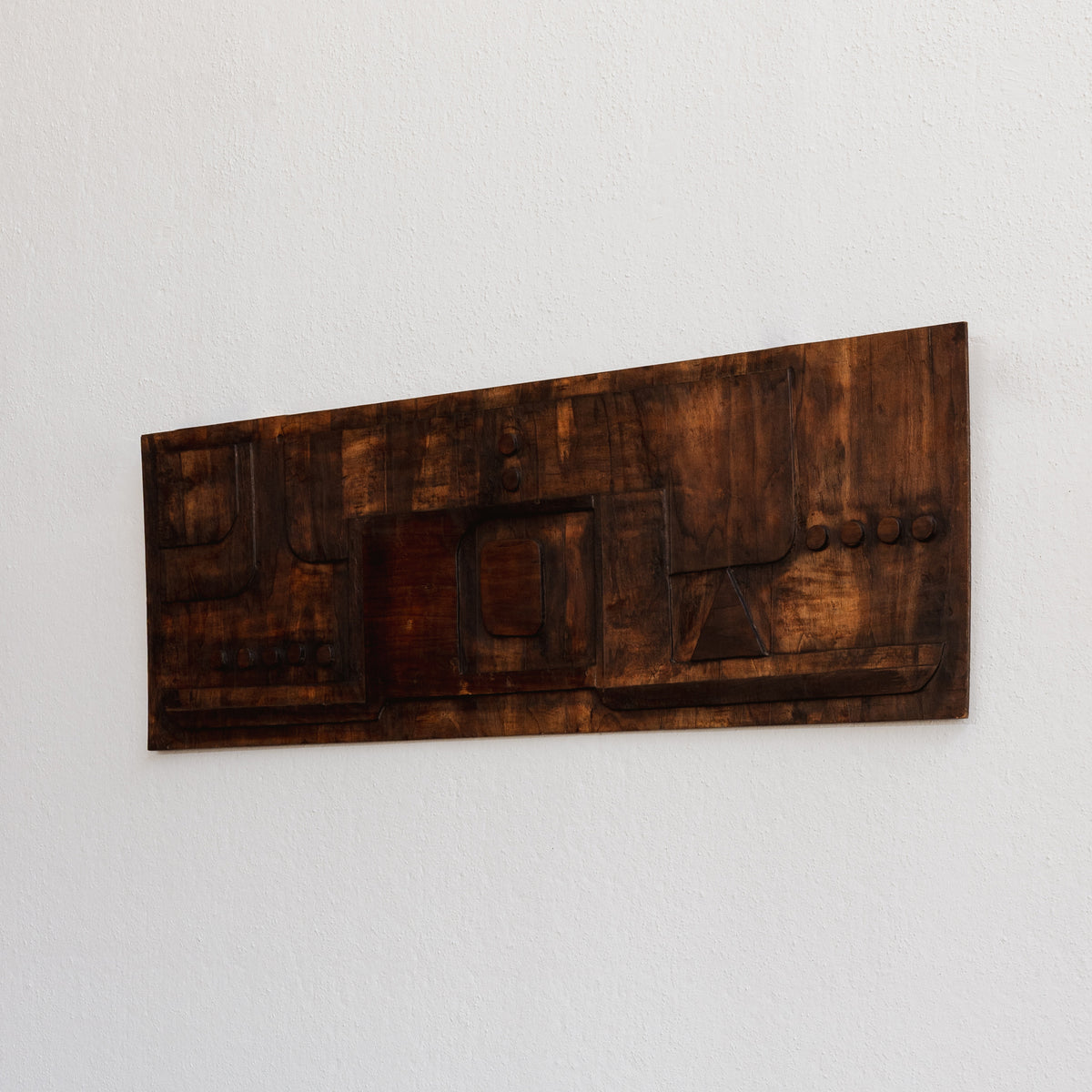 Nerone & Patuzzi Sculptural Wooden Wall Panel for NP2, 1973