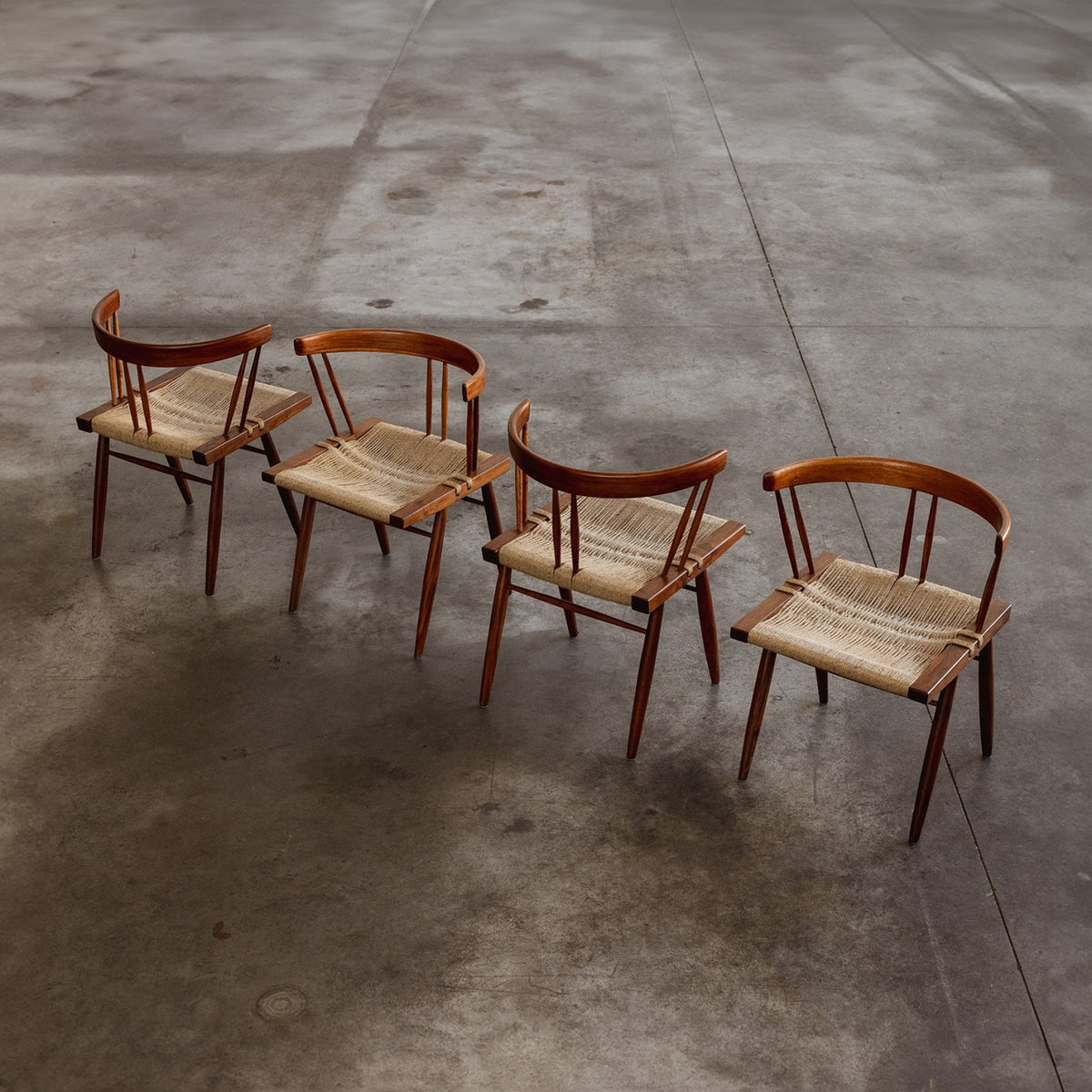 Dining Chairs in the Style of George Nakashima, USA, 1947, Set of 4