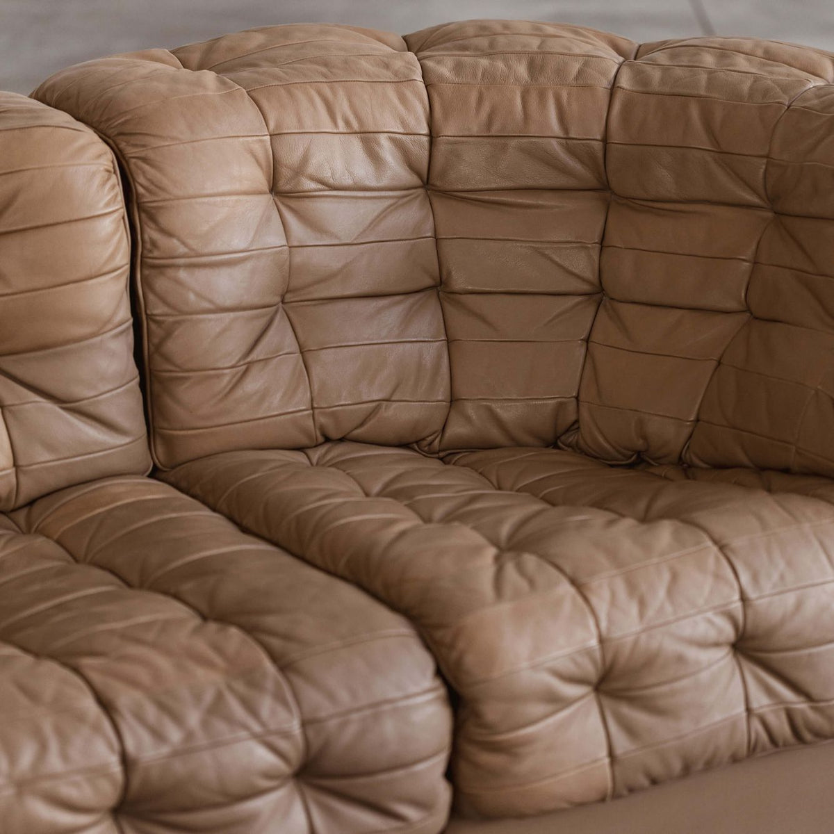 De Sede "DS-11" Modular Sofa, Natural Leather, 1970