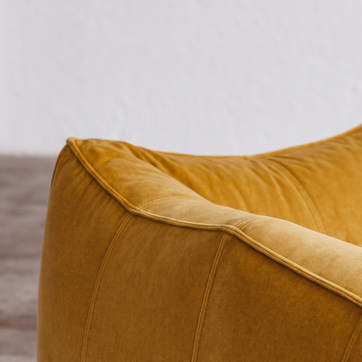 Mario Bellini "Le Bambole" Sofa for B&B Italia, Mustard Velvet, 1971