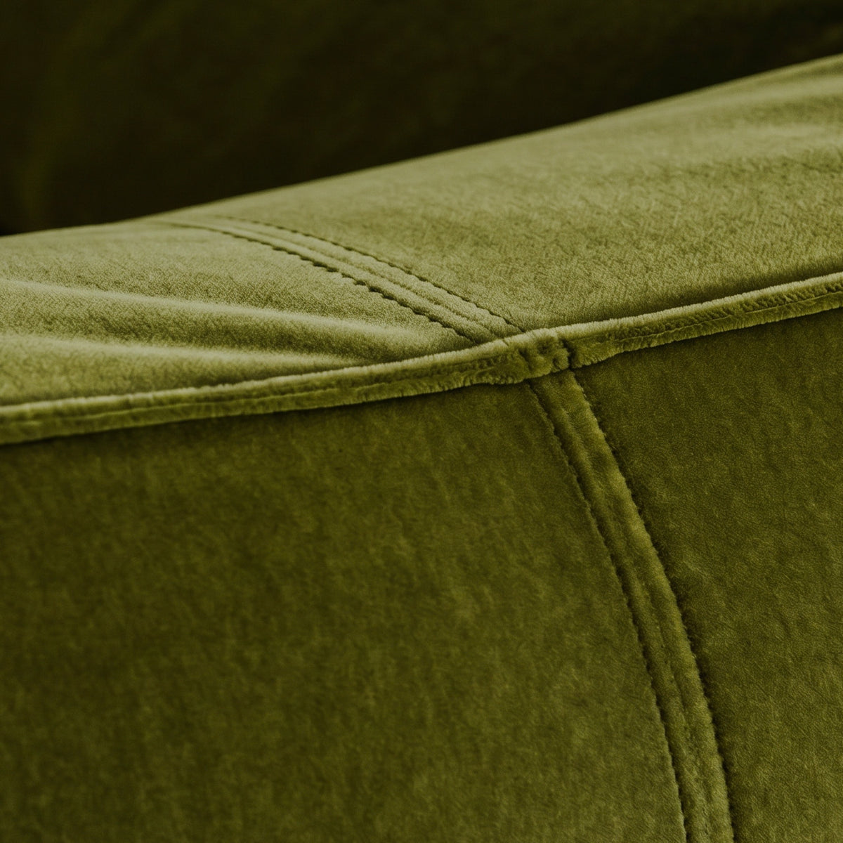 Mario Bellini "Le Bambole" Armchairs for B&B Italia, Olive Green Velvet, 1971, Set of 2