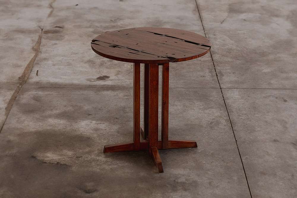 George Nakashima round cluster-base table, American walnut, USA, 1962