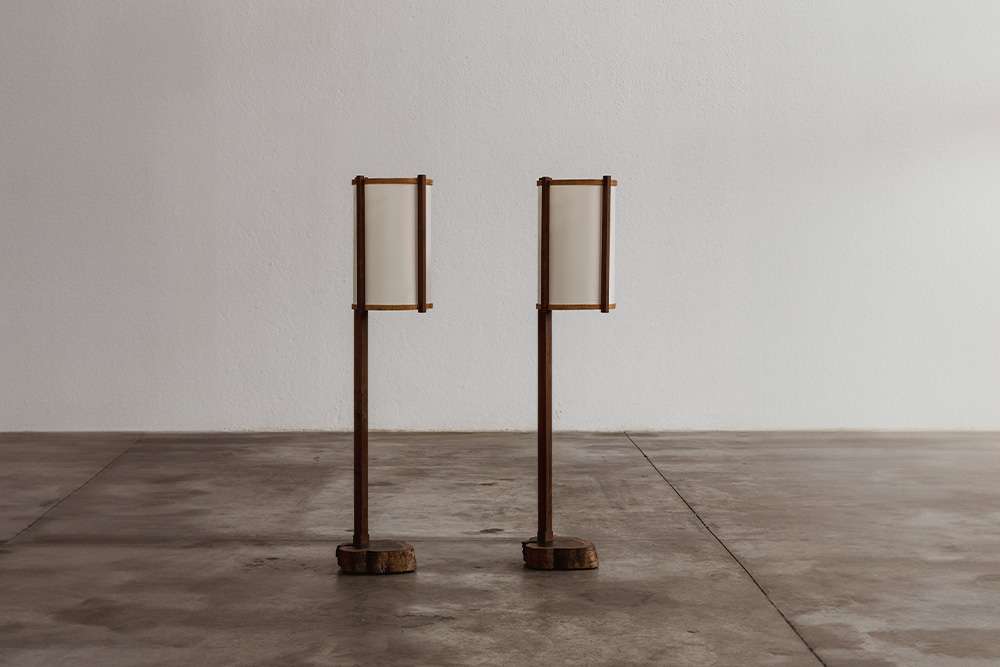 George Nakashima floor lamp, American black walnut, USA, 1961