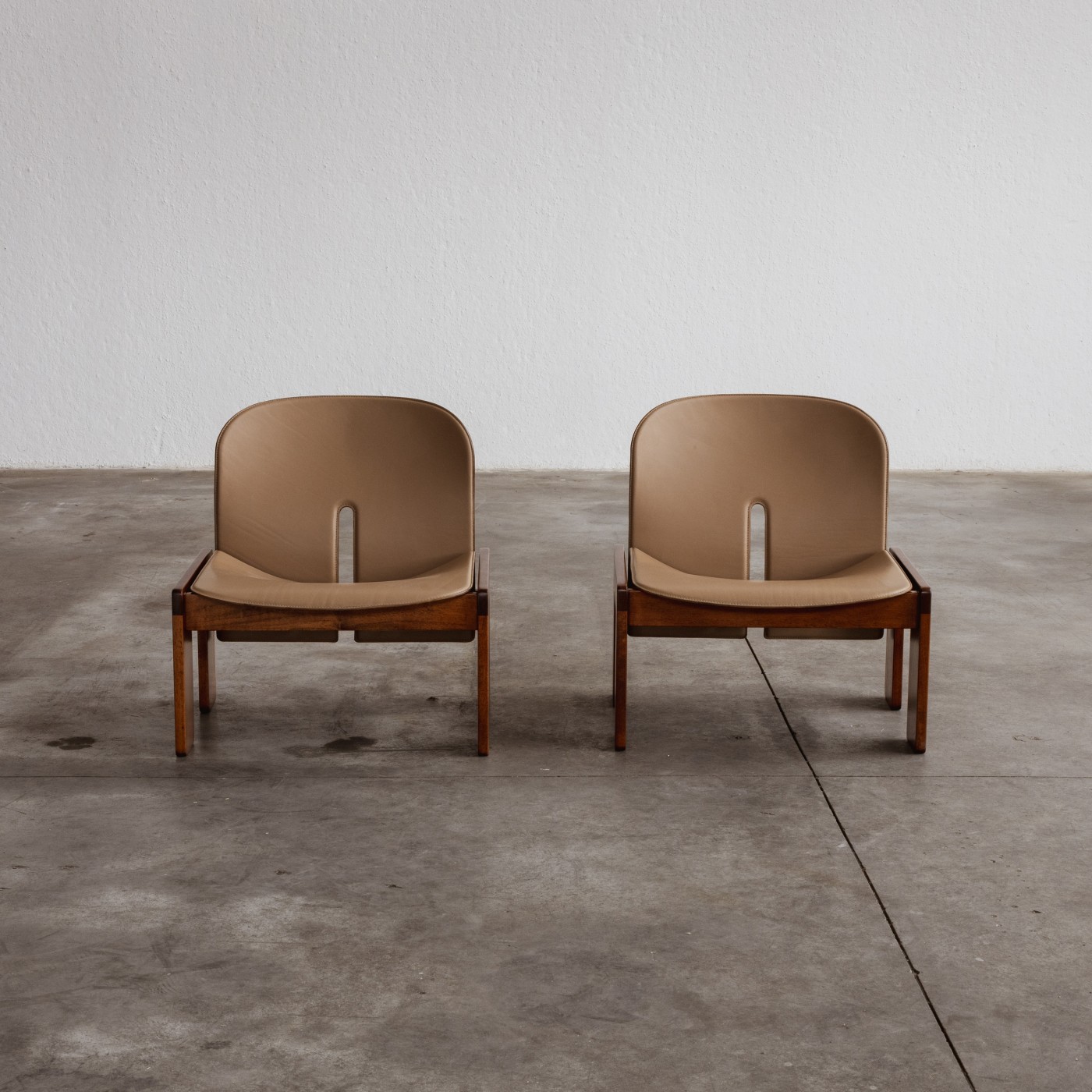 Afra & Tobia Scarpa "925" Easy Chairs for Cassina, 1966, Set of 2, 1966