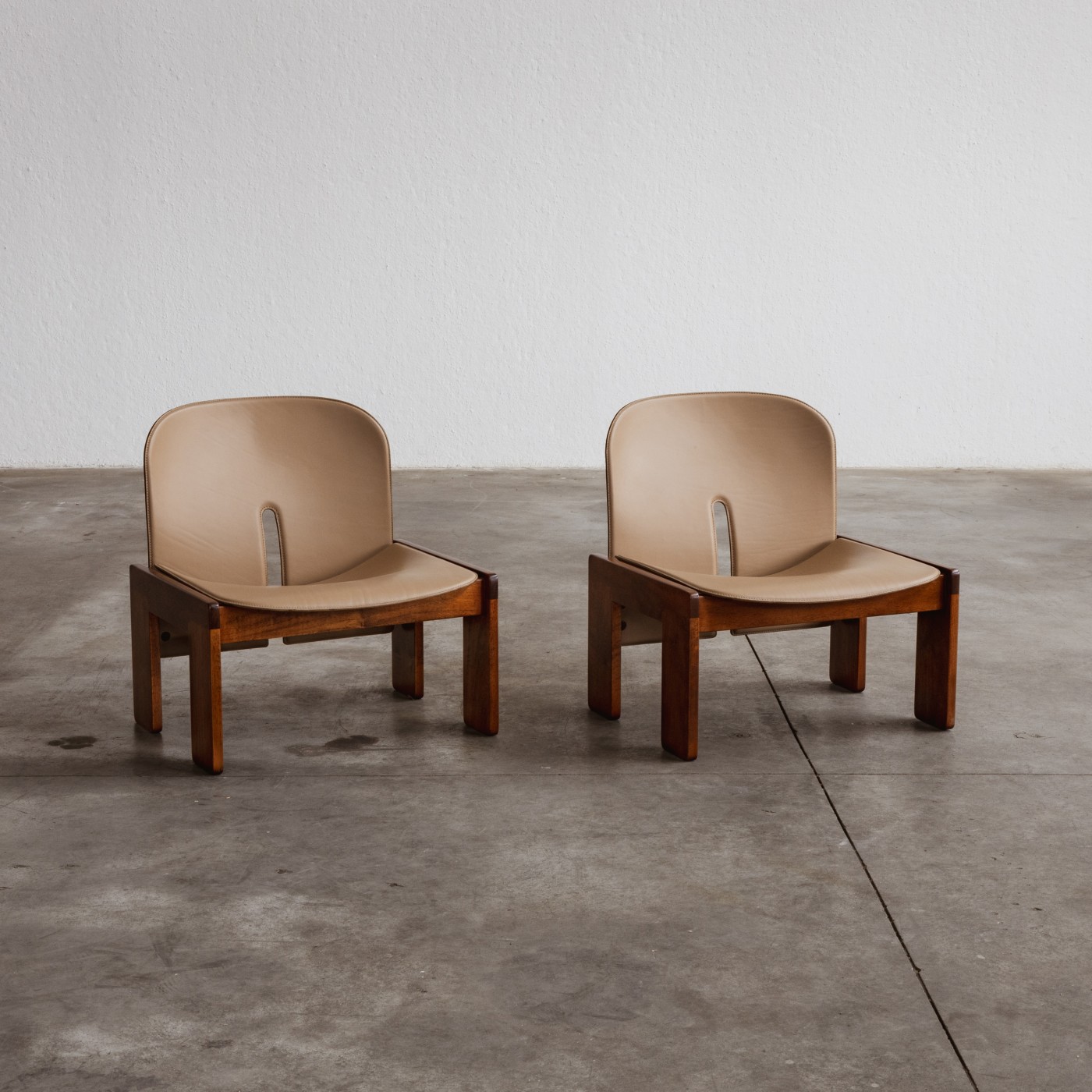 Afra & Tobia Scarpa "925" Easy Chairs for Cassina, 1966, Set of 2, 1966