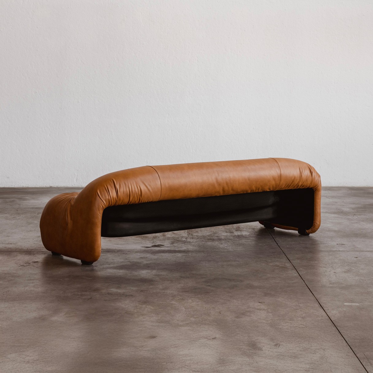 Afra & Tobia Scarpa “Bonanza” Sofa for C&B, Cognac Leather, 1969, 1969