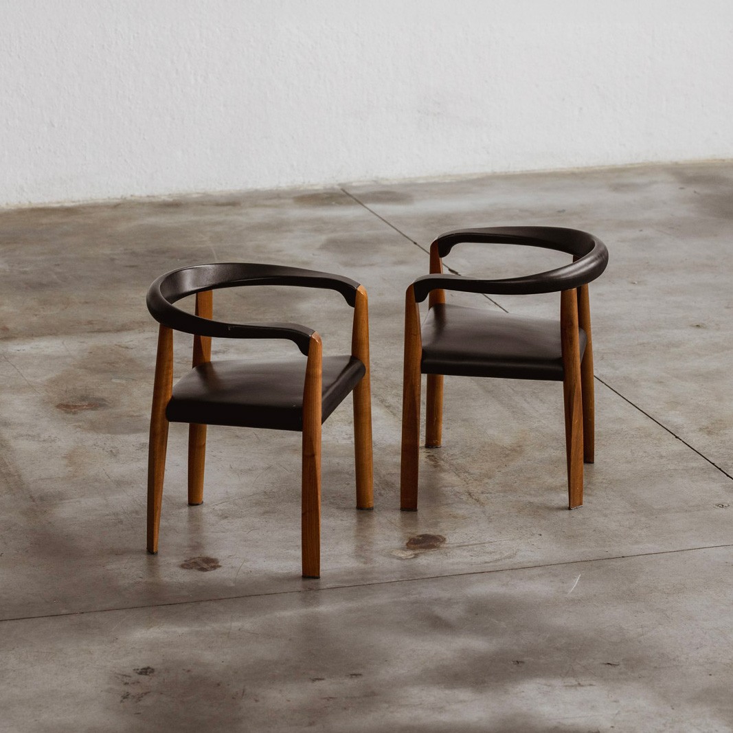 Afra & Tobia Scarpa Afra & Tobia Scarpa "Miss" Dining Chairs for Molteni, 1986, Set of 8, 1980s