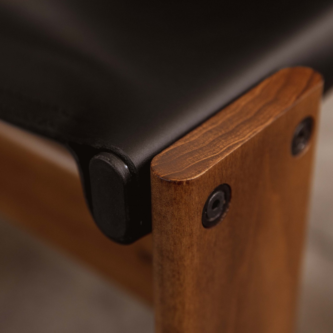 Afra & Tobia Scarpa "Monk" Chairs for Molteni, Black Leather, 1973, Set of 8, 1970s