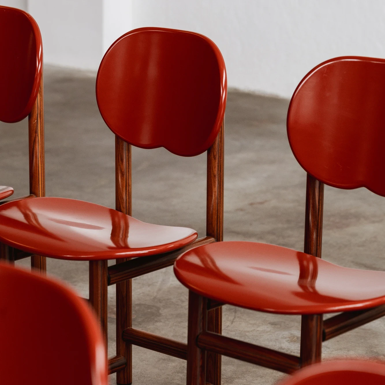 Afra & Tobia Scarpa "New Harmony" Dining Chairs for Maxalto, 1987, Set of 8, 1987