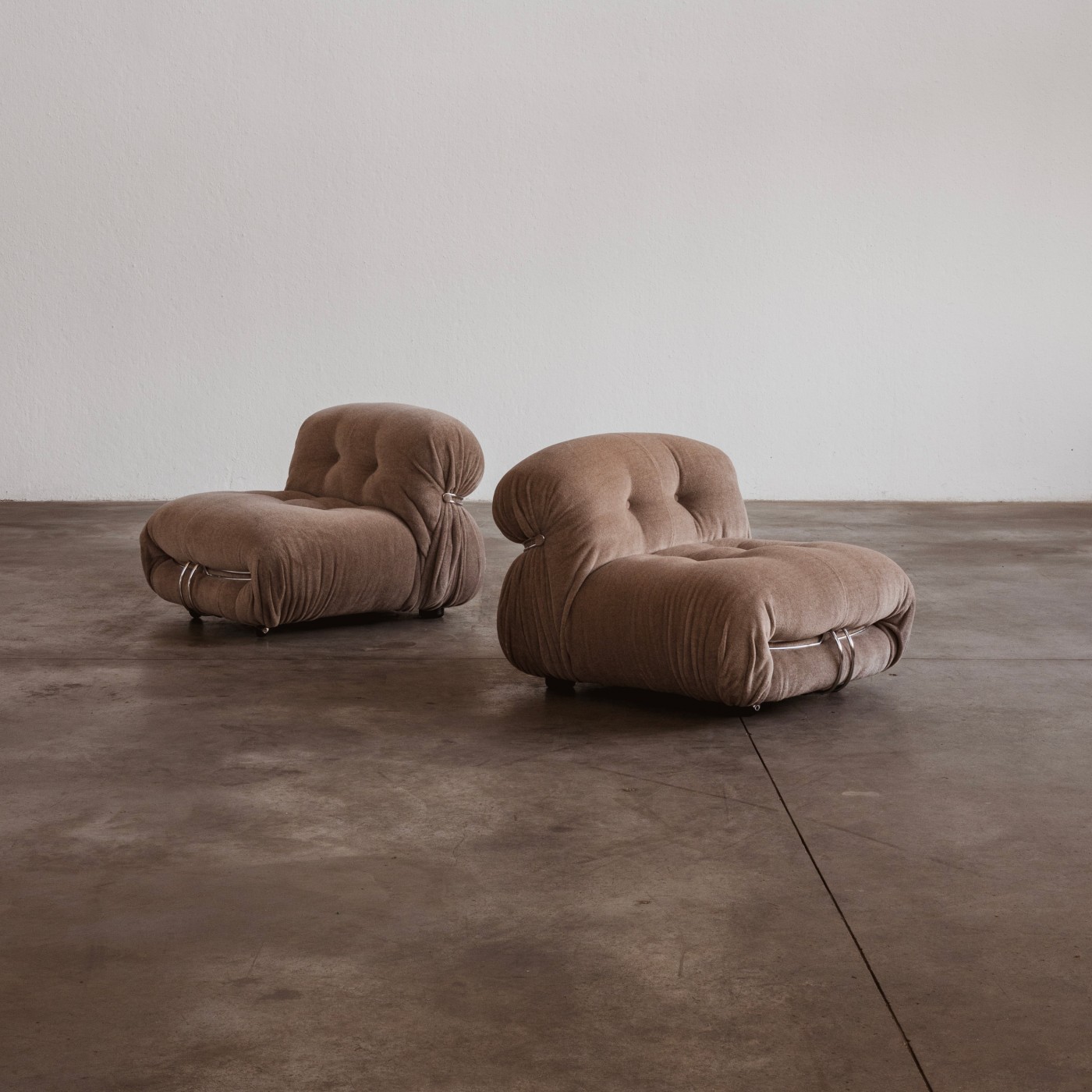 Afra & Tobia Scarpa “Soriana” Easy Chairs for Cassina, 1969, Set of 2, 1969