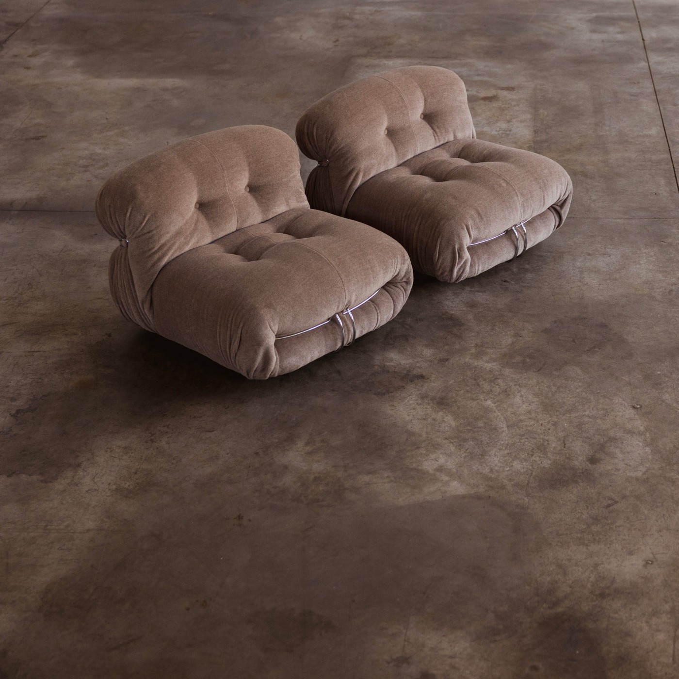 Afra & Tobia Scarpa “Soriana” Easy Chairs for Cassina, 1969, Set of 2, 1969