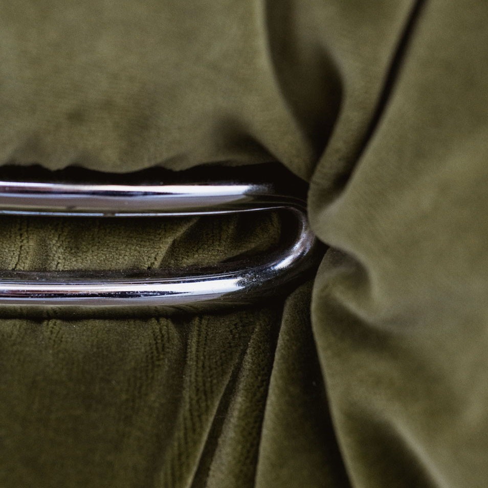 Afra & Tobia Scarpa “Soriana” Sofa for Cassina, Green Velvet, 1969, 1969