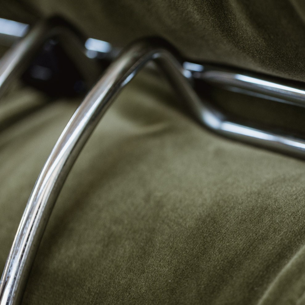 Afra & Tobia Scarpa “Soriana” Sofa for Cassina, Green Velvet, 1969, 1969