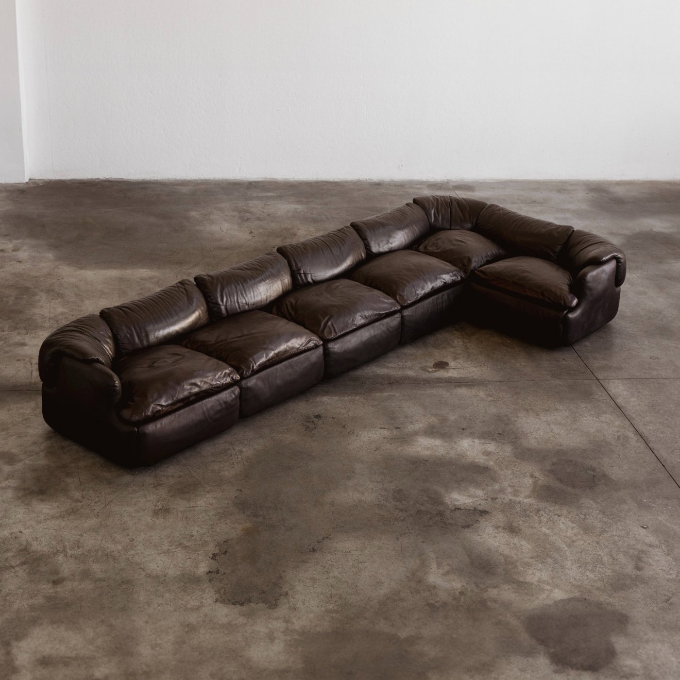 Alberto Rosselli “Confidential” Modular Sofa for Saporiti, 1972, Set of 6, 1972