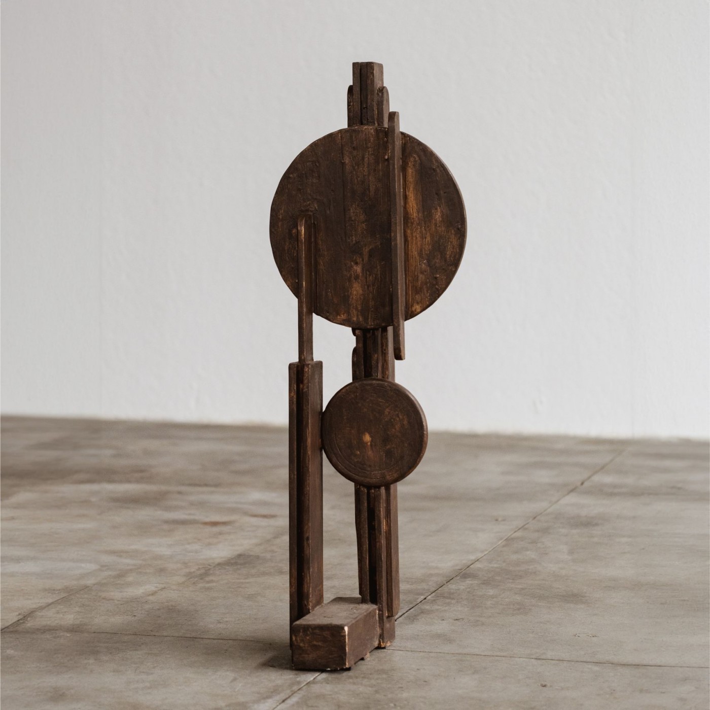 Aldo Guarnieri Sculptural Totem, Varnished Wood, 1970, 1970