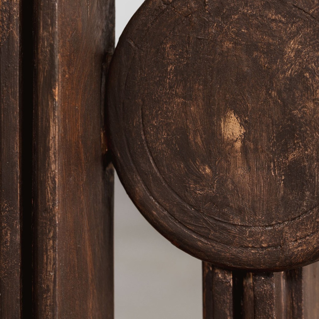Aldo Guarnieri Sculptural Totem, Varnished Wood, 1970, 1970